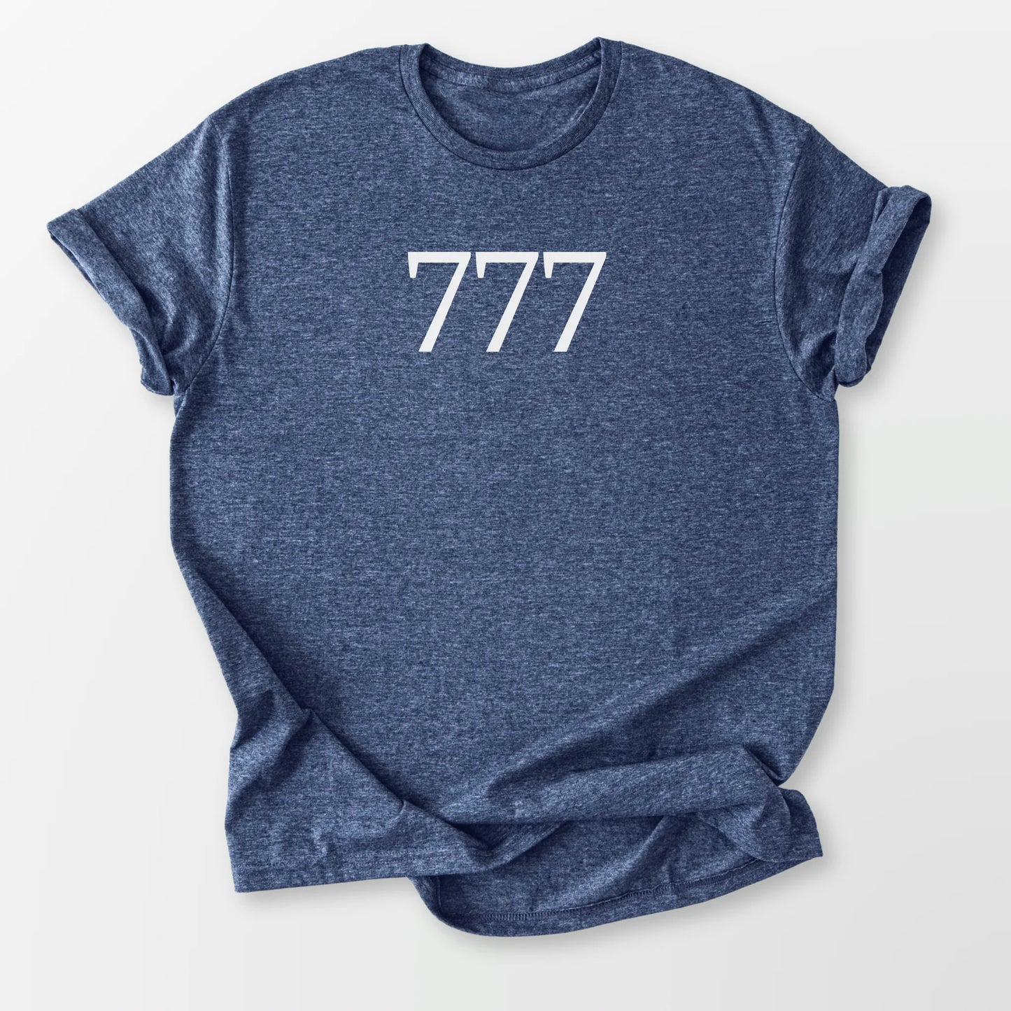 Angel Number 777 Tee Heather Navy T-Shirt
