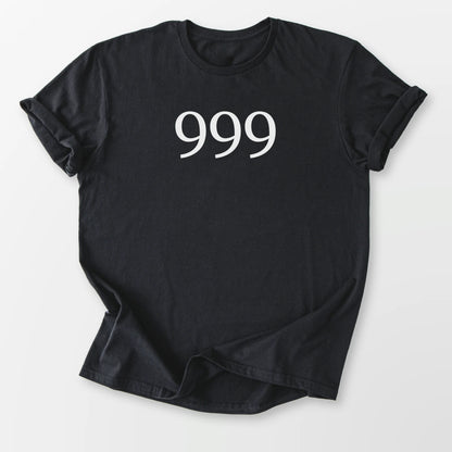 Angel Number 999 Tee Black T-Shirt