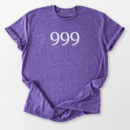 Angel Number 999 Tee Heather Purple T-Shirt
