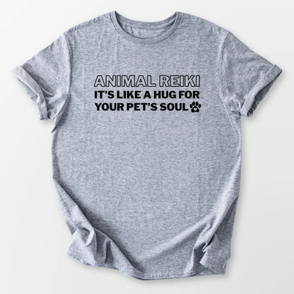 Animal Reiki Hug Tee Sport Grey T-Shirt