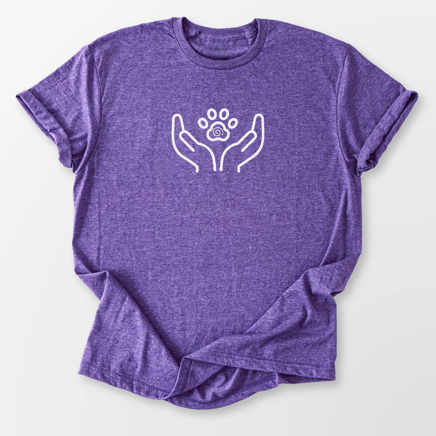 Animal Reiki Tee Heather Purple T-Shirt