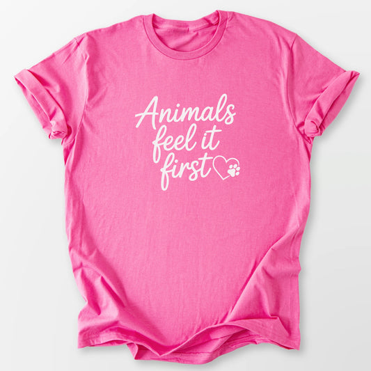 Animals Feel It First Tee Azalea T-Shirt