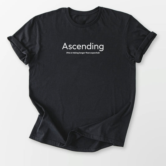 Ascending Taking Longer Tee Black T-Shirt