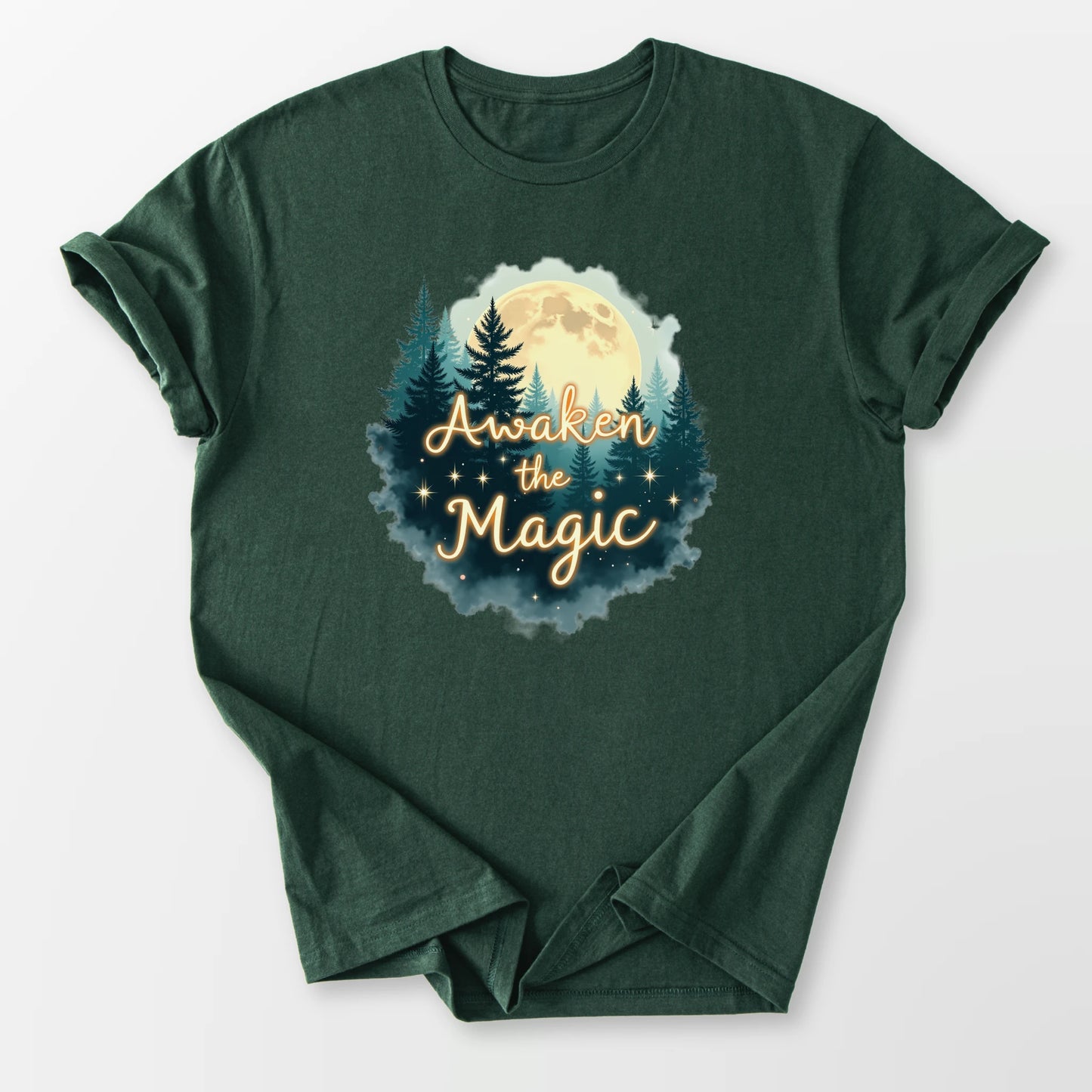 Awaken The Magic Tee Forest Green T-Shirt