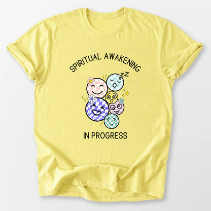 Awakening In Progress Tee Cornsilk T-Shirt