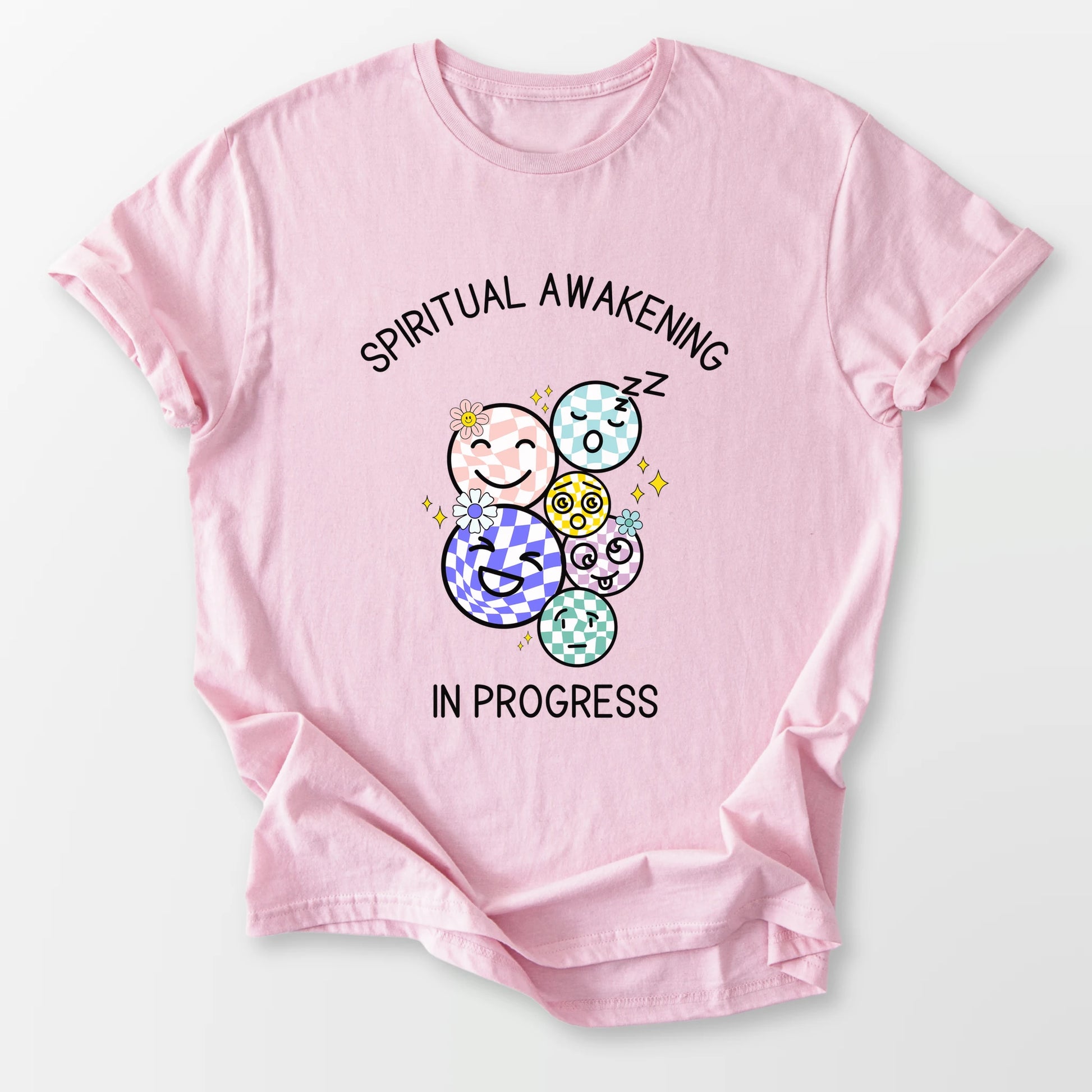 Awakening In Progress Tee Light Pink T-Shirt