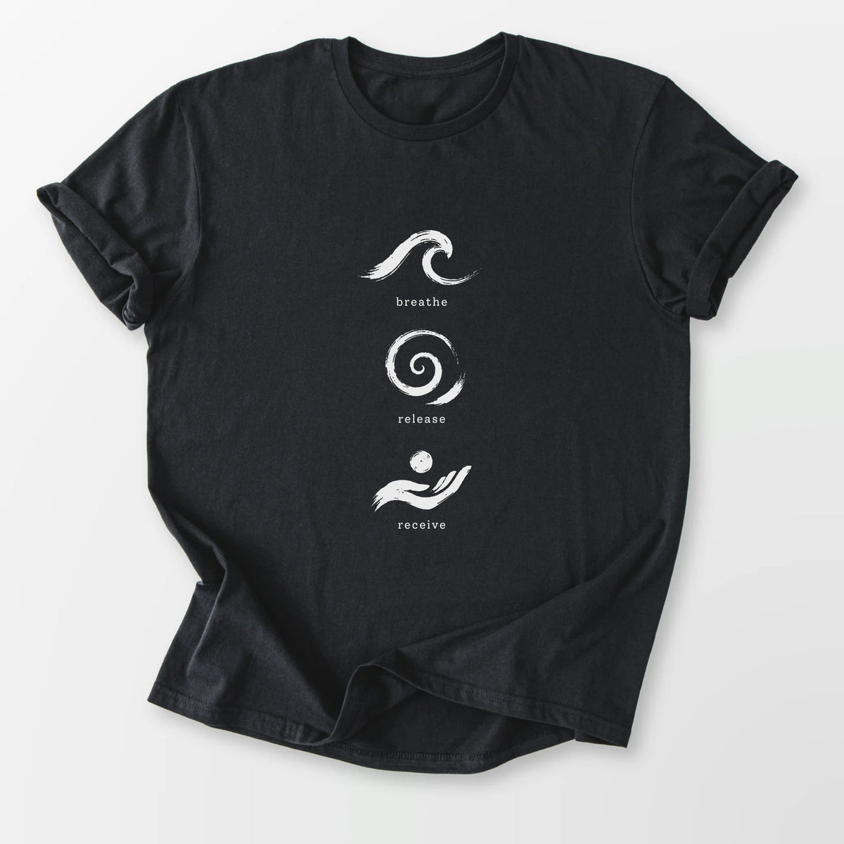 Breathe Release Receive Tee Black T-Shirt