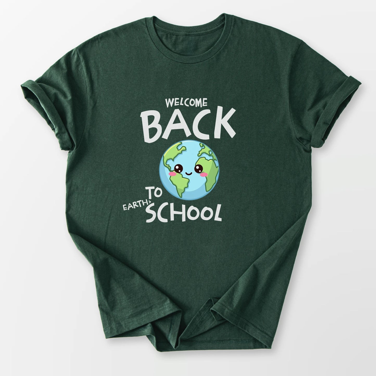 Back to Earth School Tee Forest Green T-Shirt
