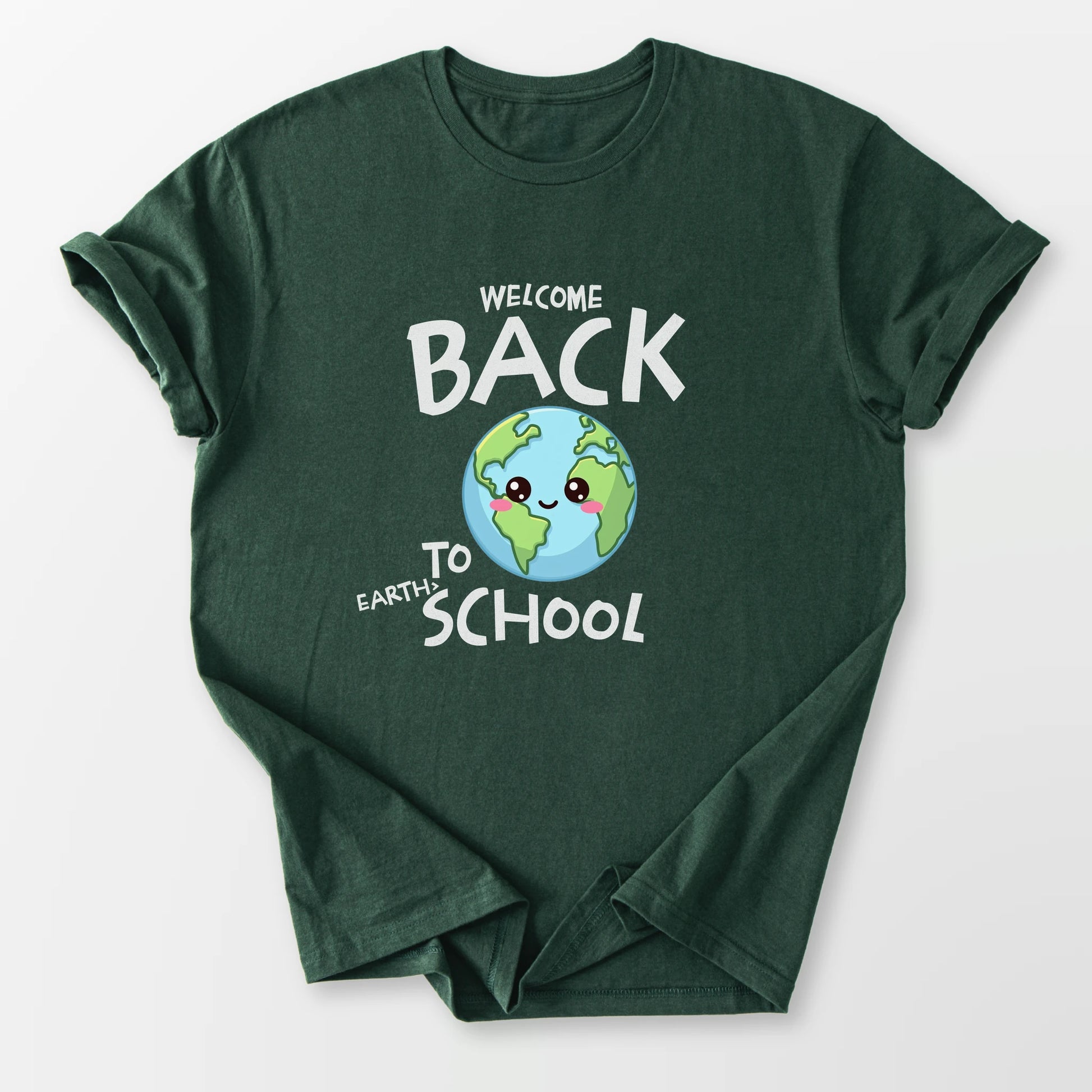 Back to Earth School Tee Forest Green T-Shirt