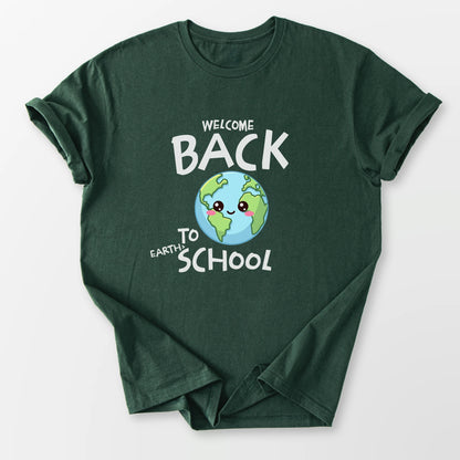 Back to Earth School Tee Forest Green T-Shirt