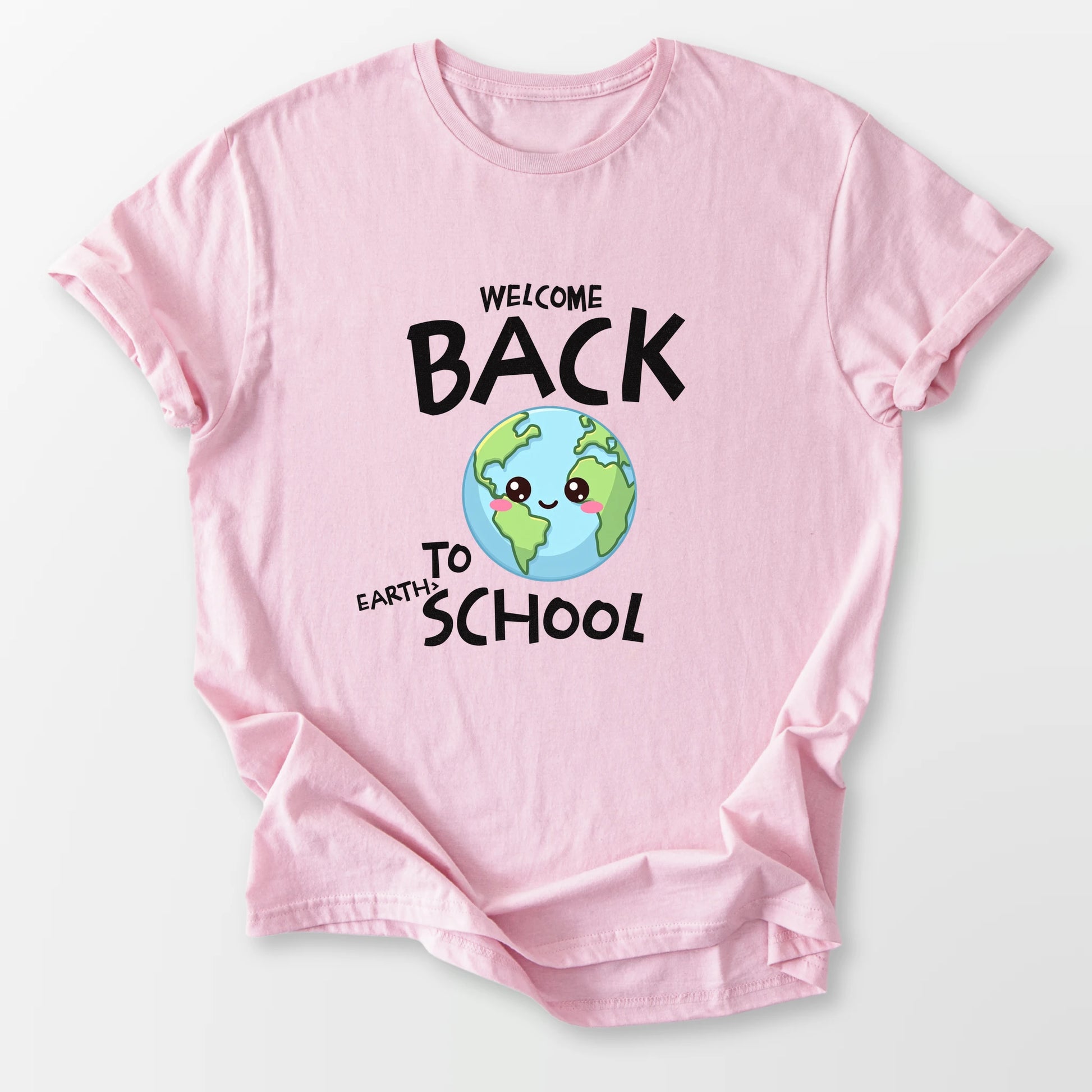 Back to Earth School Tee Light Pink T-Shirt
