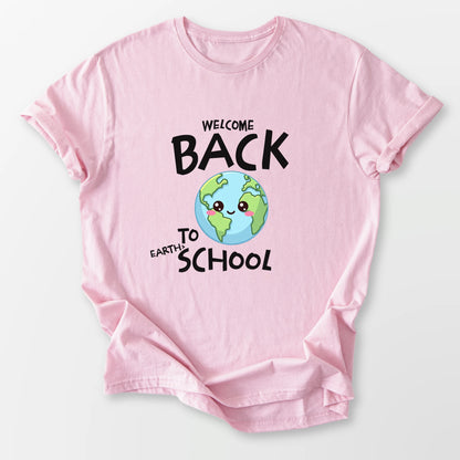 Back to Earth School Tee Light Pink T-Shirt