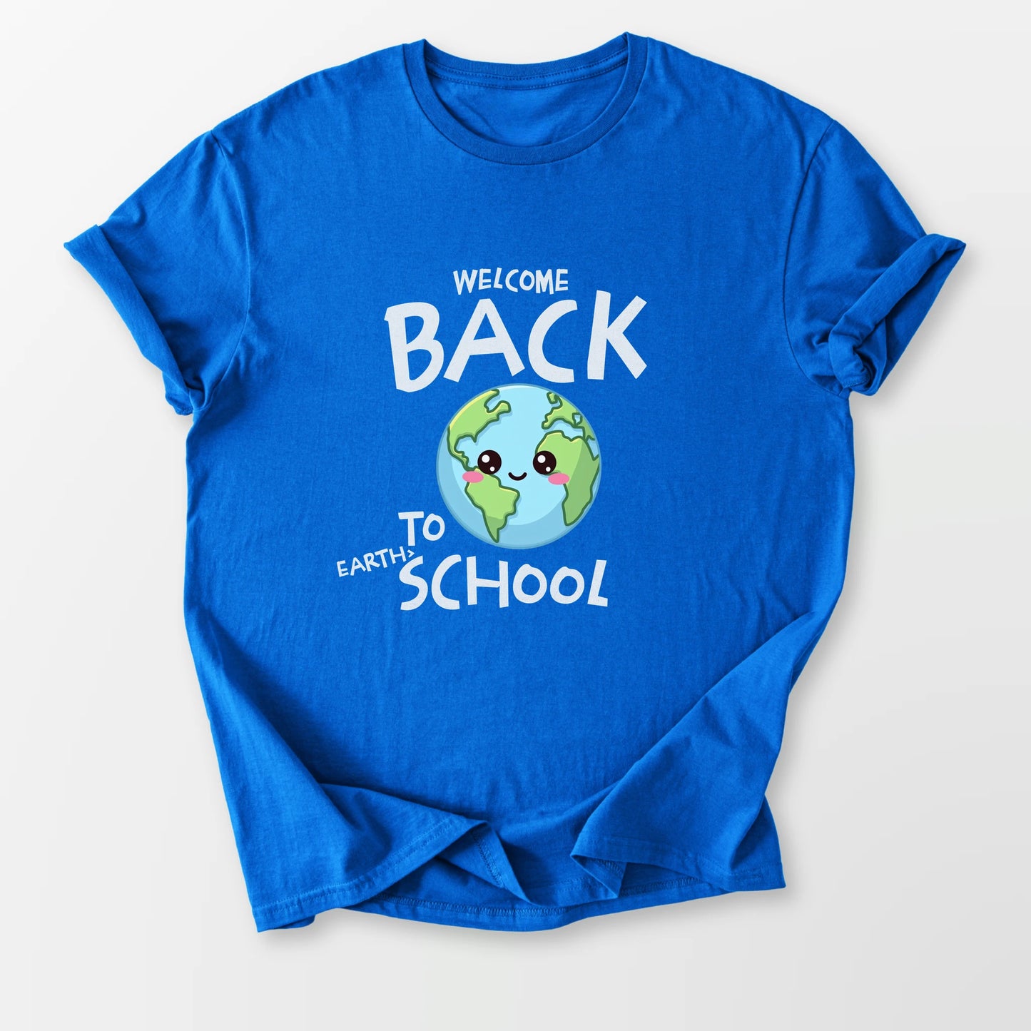 Back to Earth School Tee Royal Blue T-Shirt