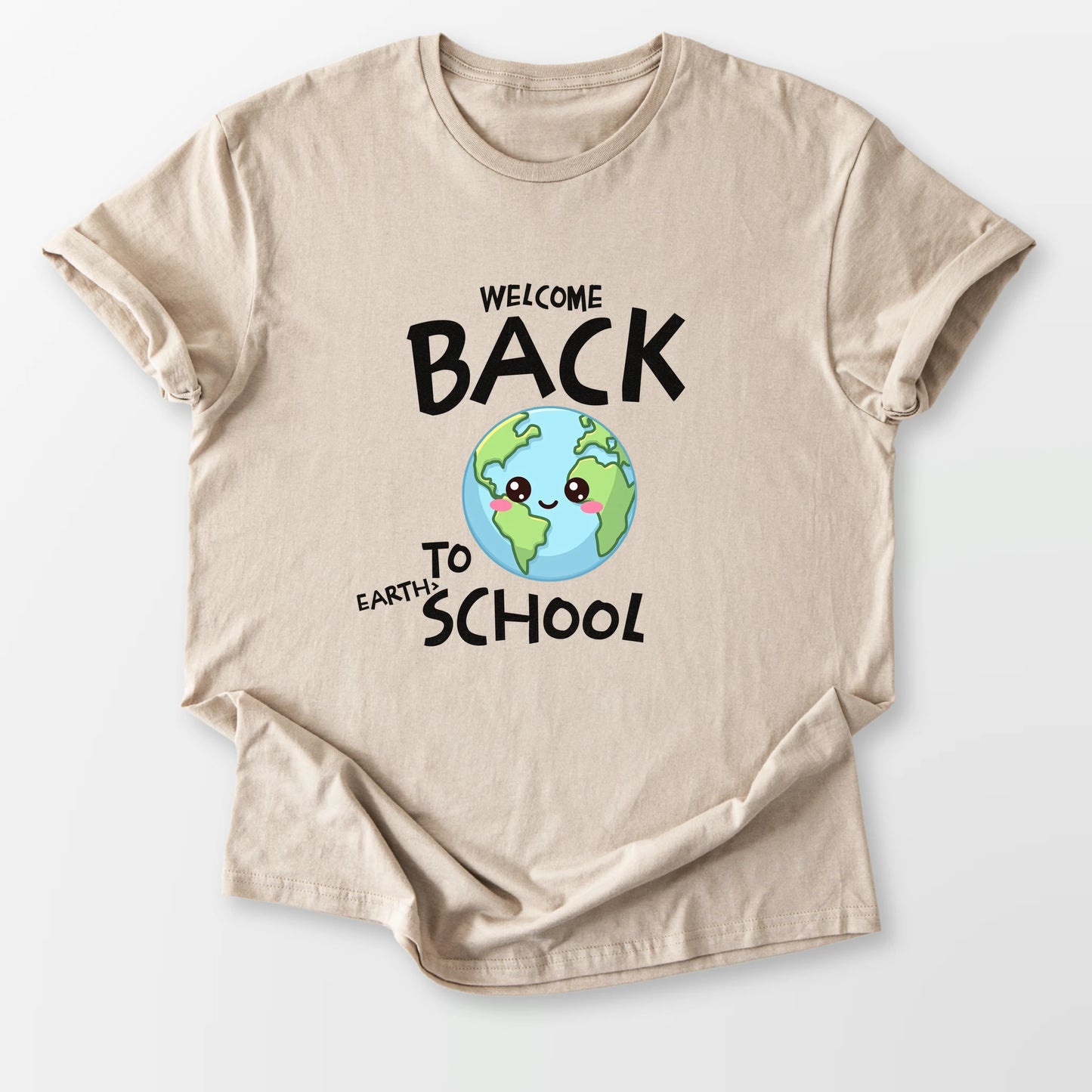 Back to Earth School Tee Sand T-Shirt