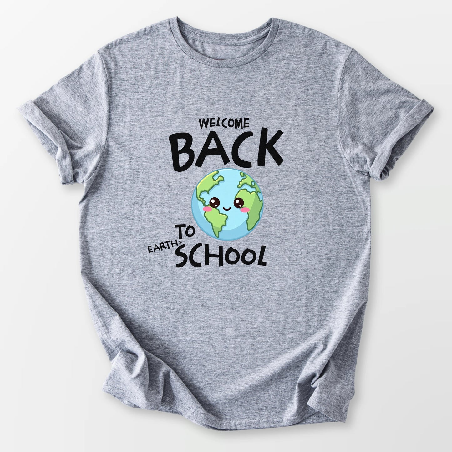 Back to Earth School Tee Sport Grey T-Shirt