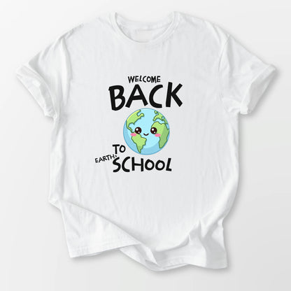 Back to Earth School Tee White T-Shirt