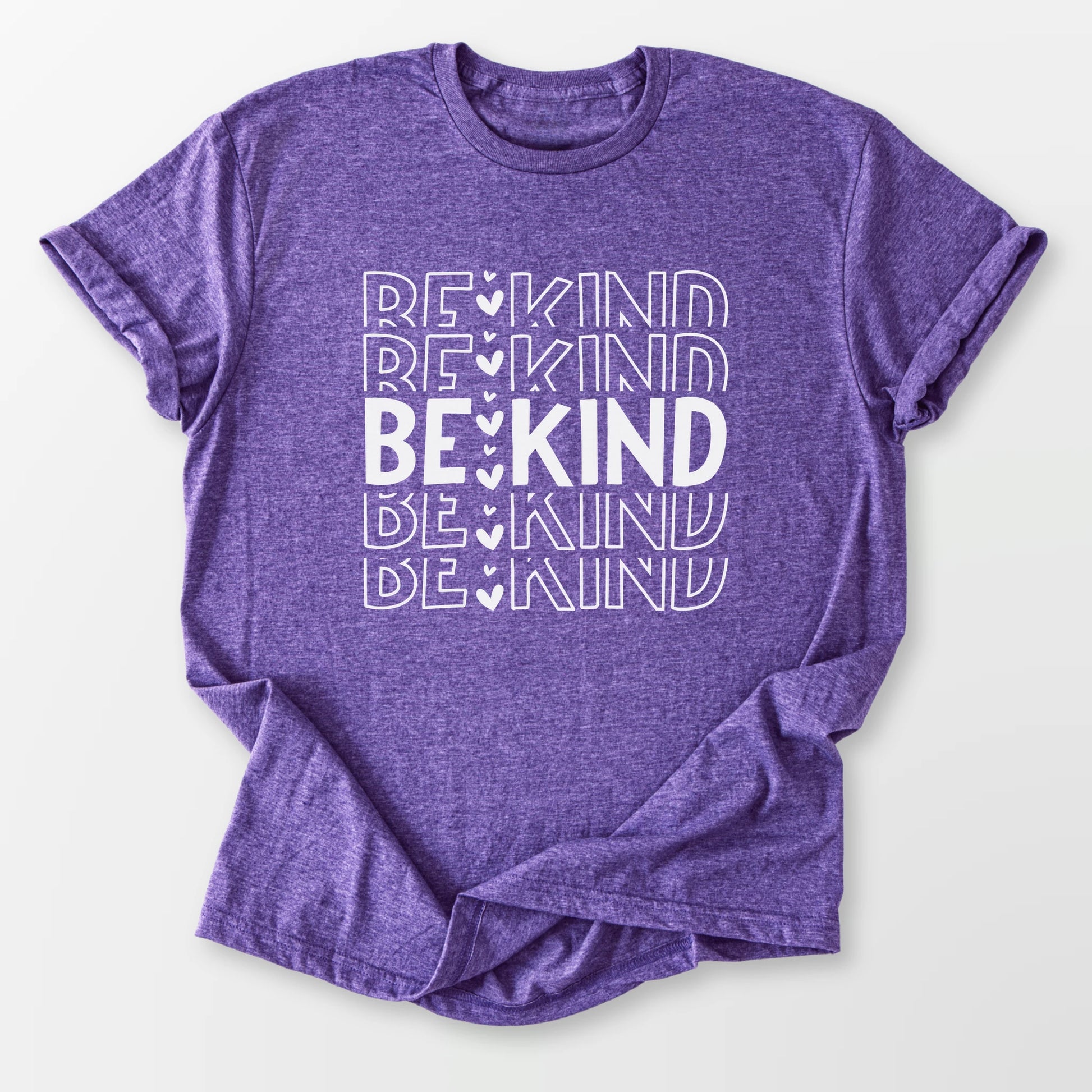 Be Kind Be Kind Tee Heather Purple T-Shirt