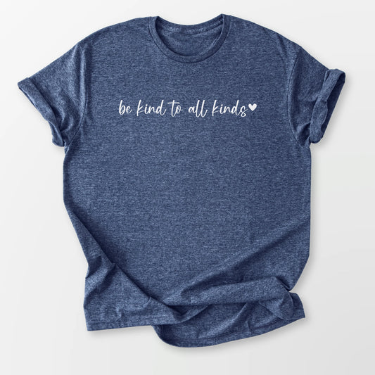 Be Kind Tee Heather Navy T-Shirt