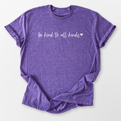 Be Kind Tee Heather Purple T-Shirt