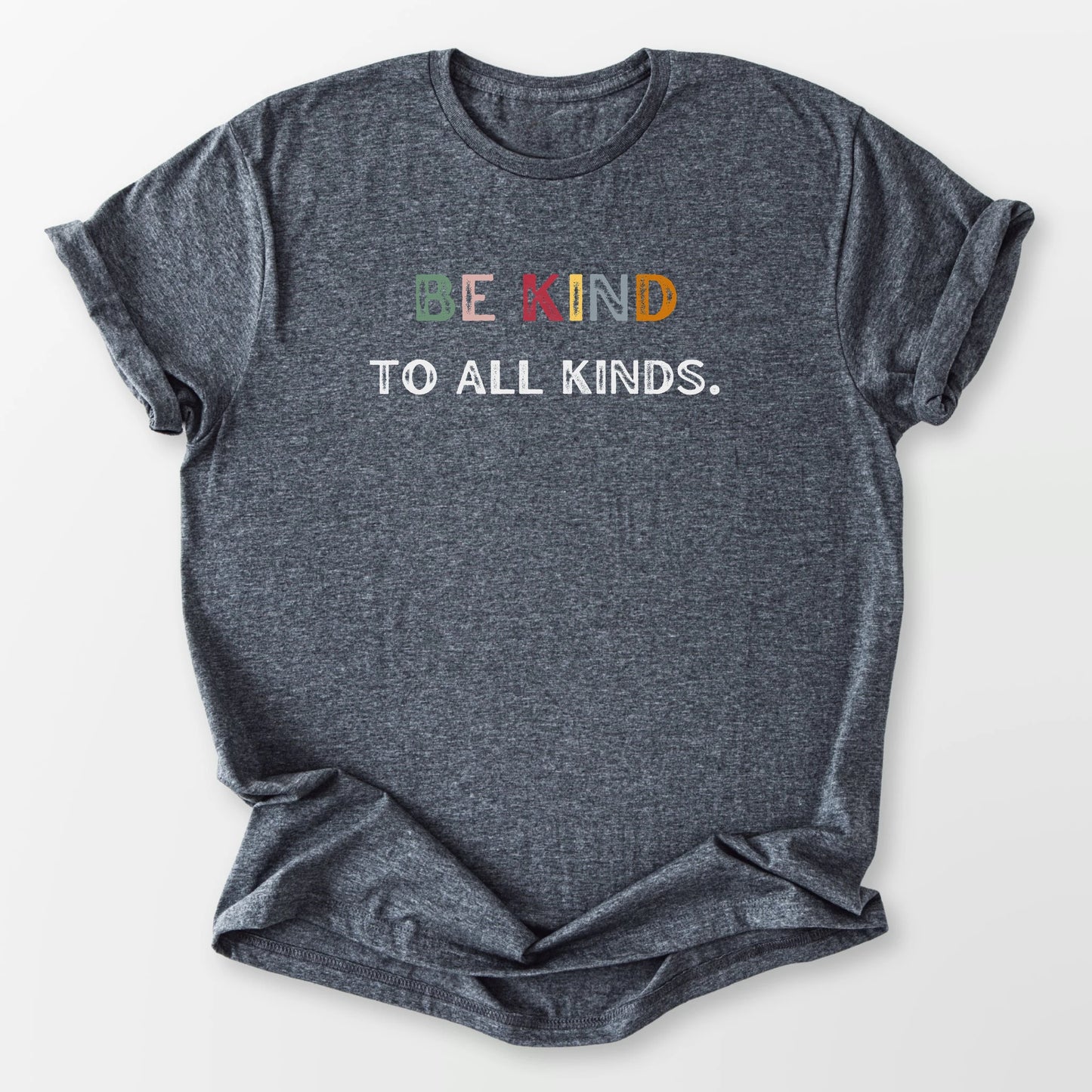 Be Kind Vintage Tee Dark Heather Grey T-Shirt