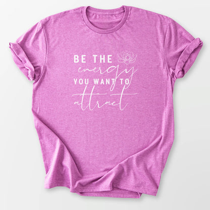 Be The Energy Tee Heather Radiant Orchid T-Shirt