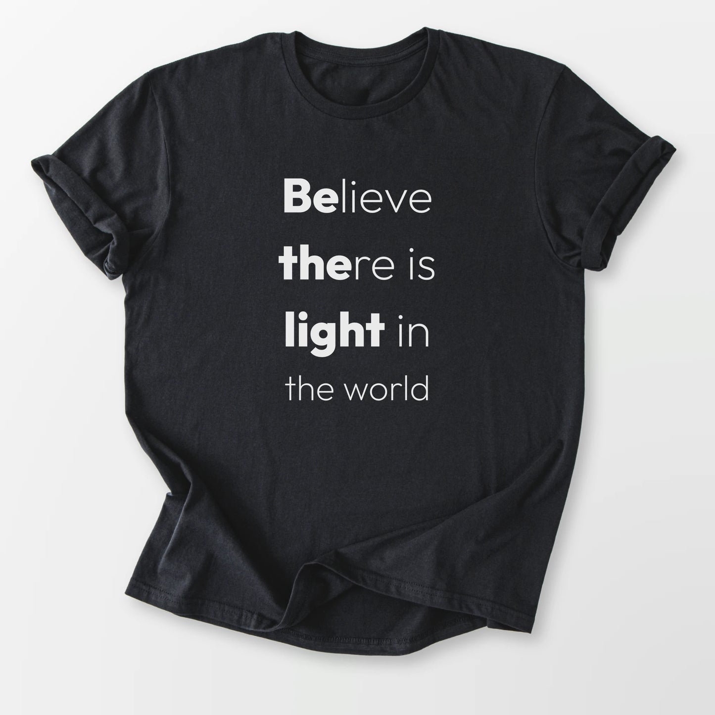Be The Light Tee Black T-Shirt