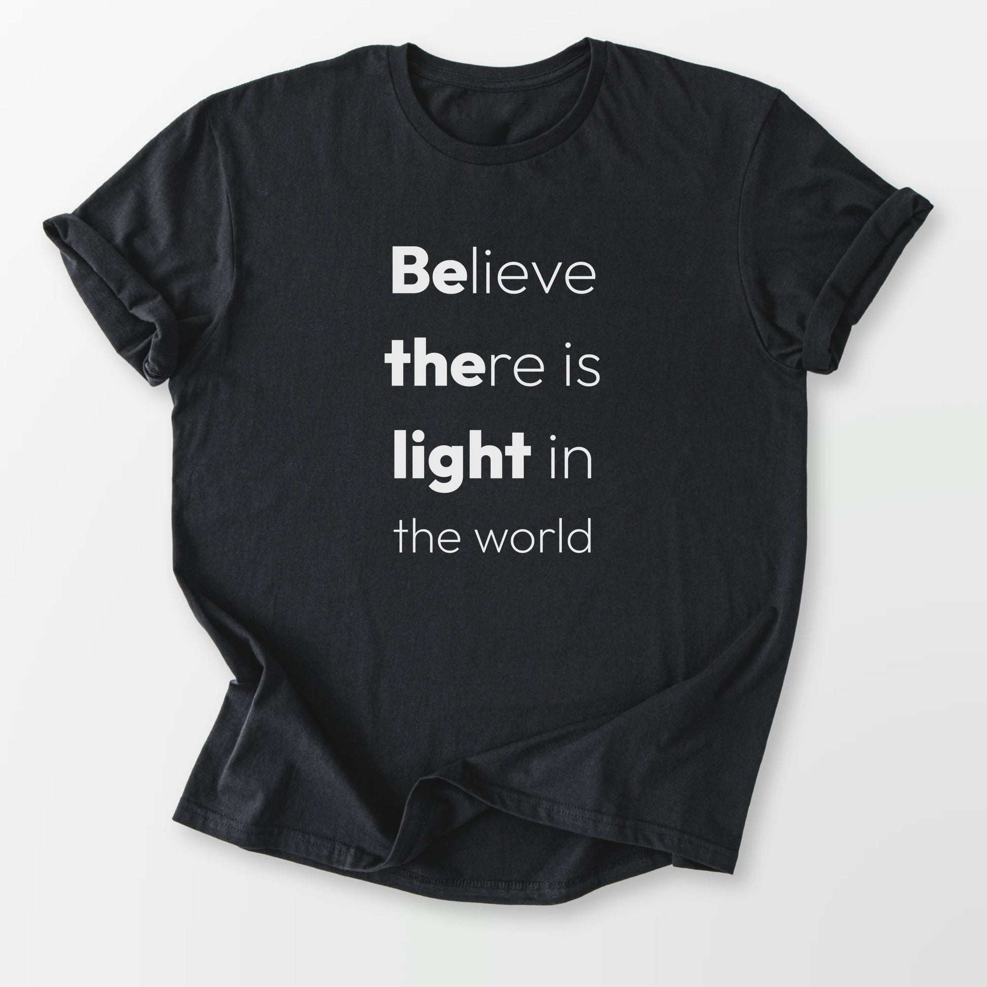 Be The Light Tee Black T-Shirt