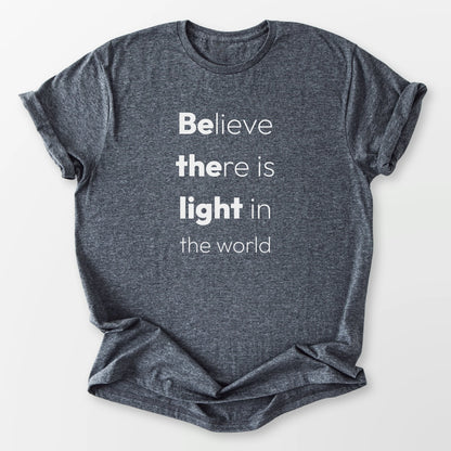 Be The Light Tee Dark Heather Grey T-Shirt