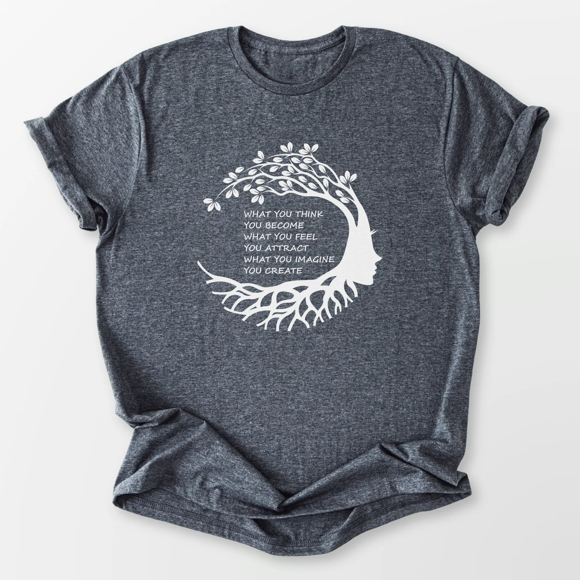 Become Attract Create Tee Dark Heather Grey T-Shirt