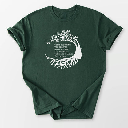 Become Attract Create Tee Forest Green T-Shirt