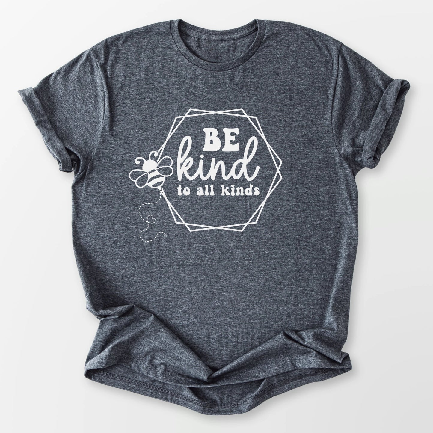 Bee Kind Tee Dark Heather Grey T-Shirt