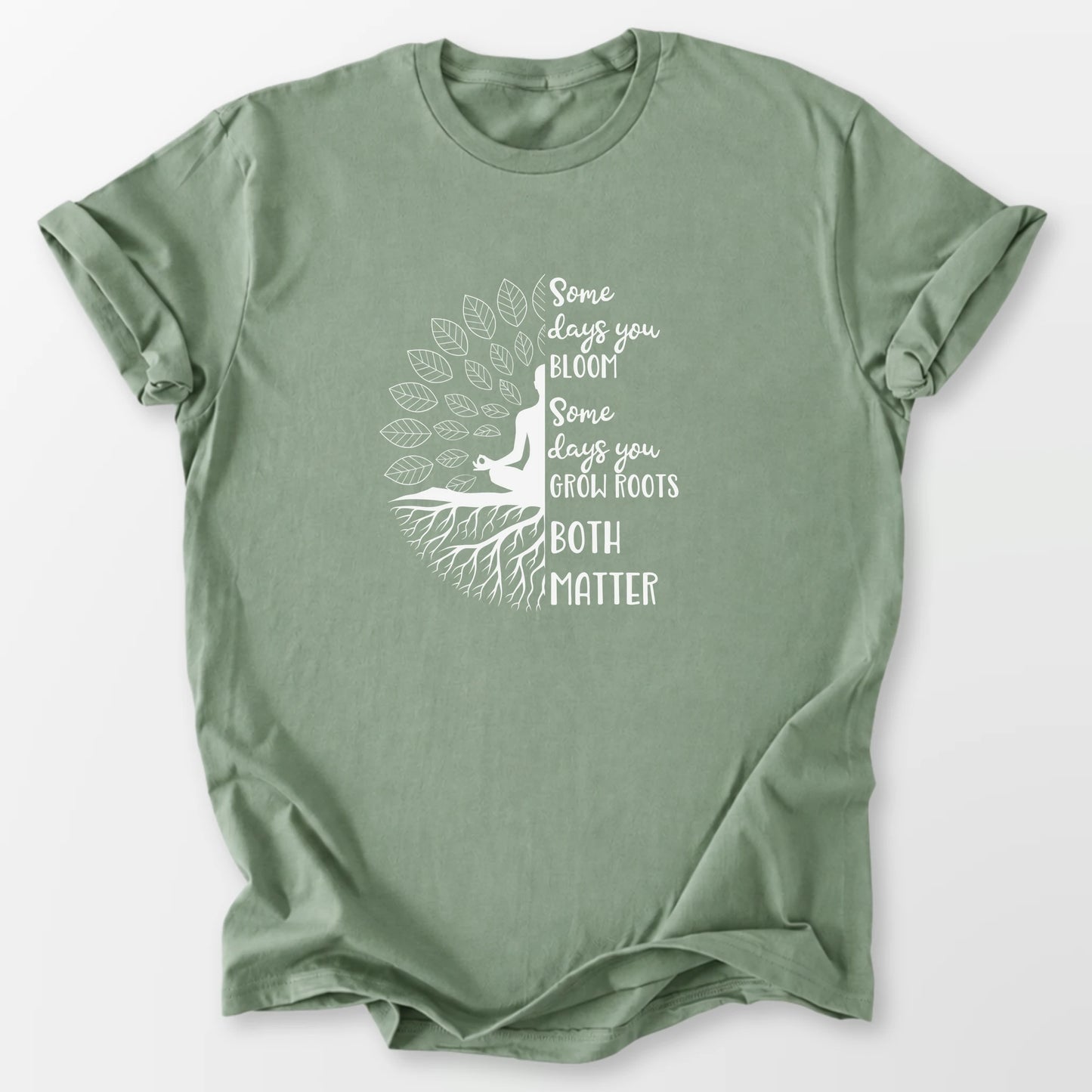 Bloom & Grow Roots Tee Sage T-Shirt