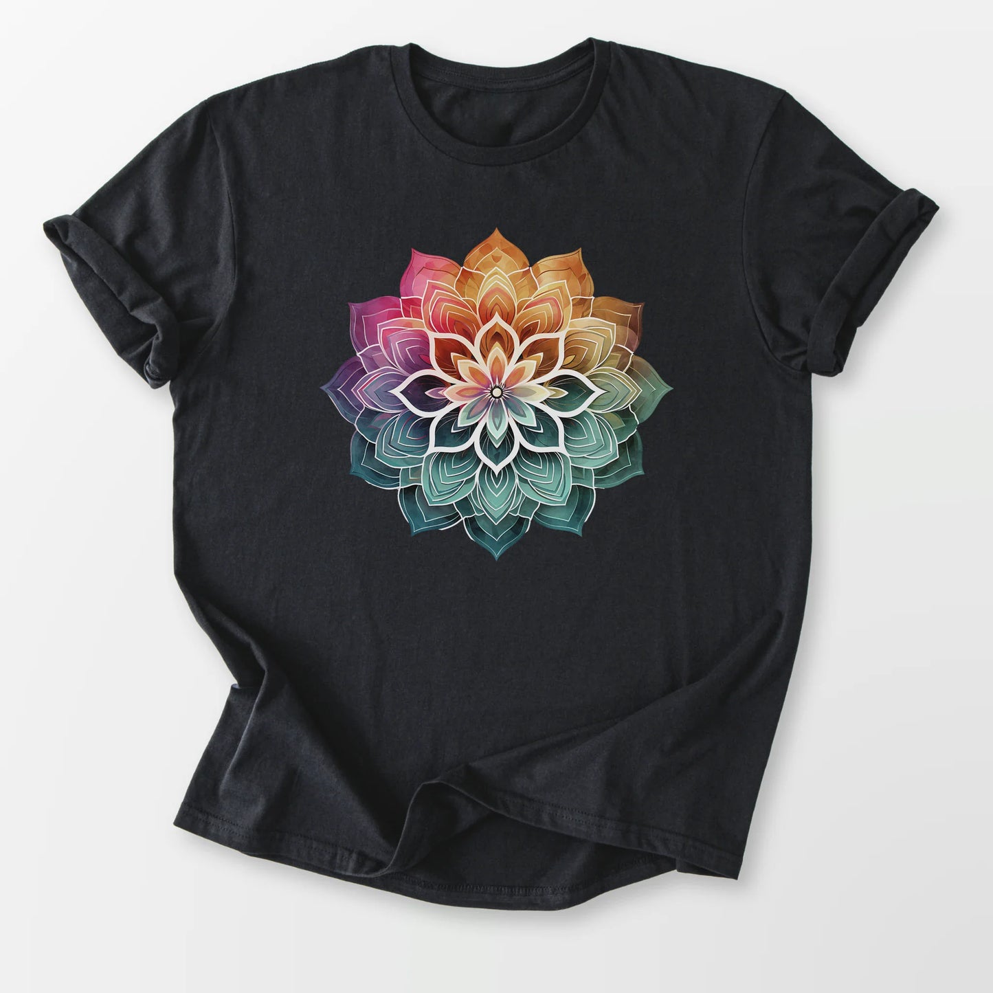 Boho Mandala Tee Black T-Shirt