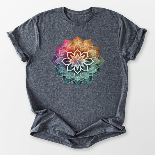 Boho Mandala Tee Dark Heather Grey T-Shirt