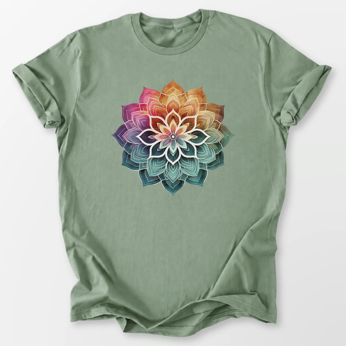 Boho Mandala Tee Sage T-Shirt