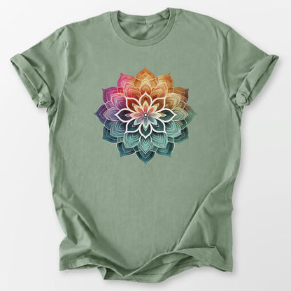 Boho Mandala Tee Sage T-Shirt