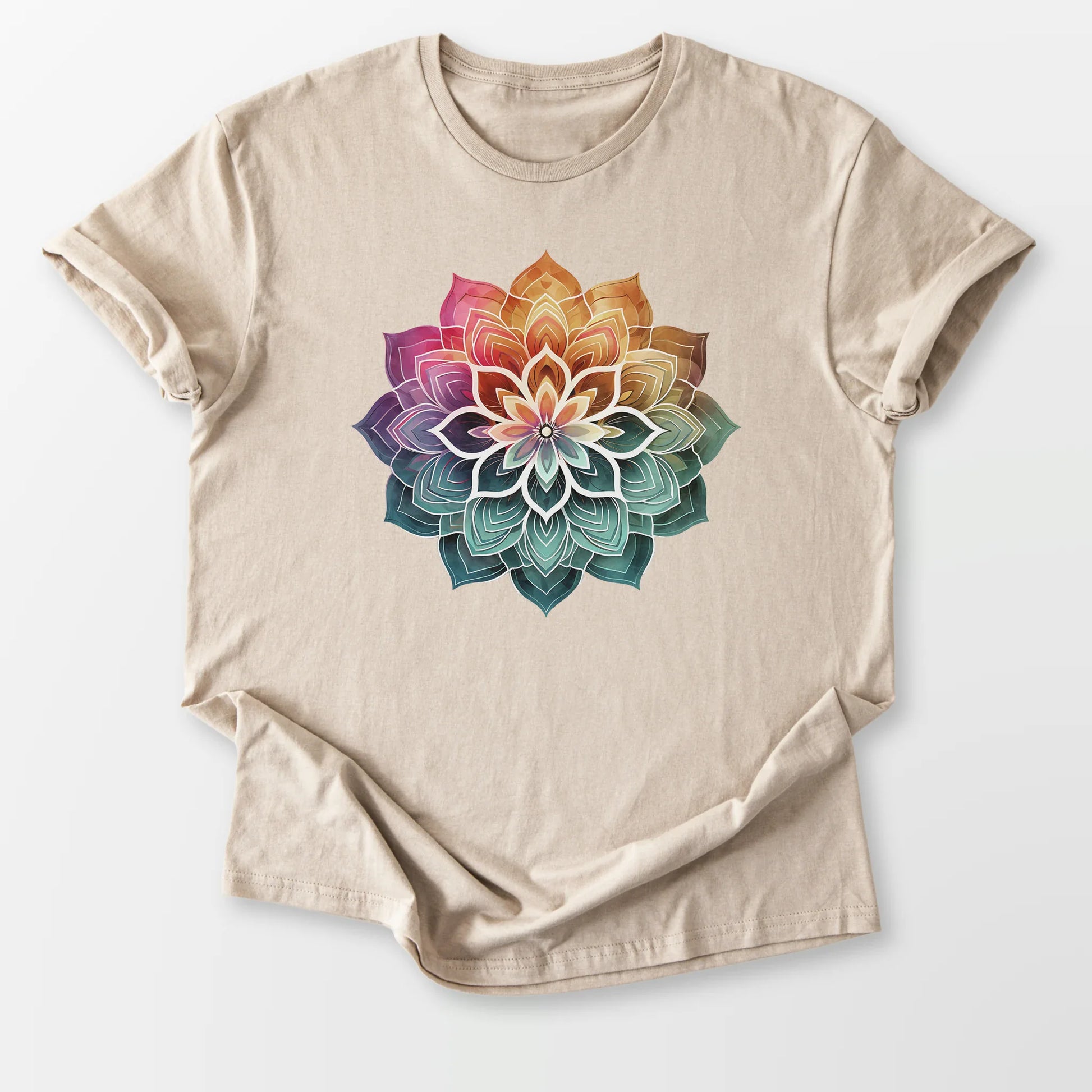 Boho Mandala Tee Sand T-Shirt