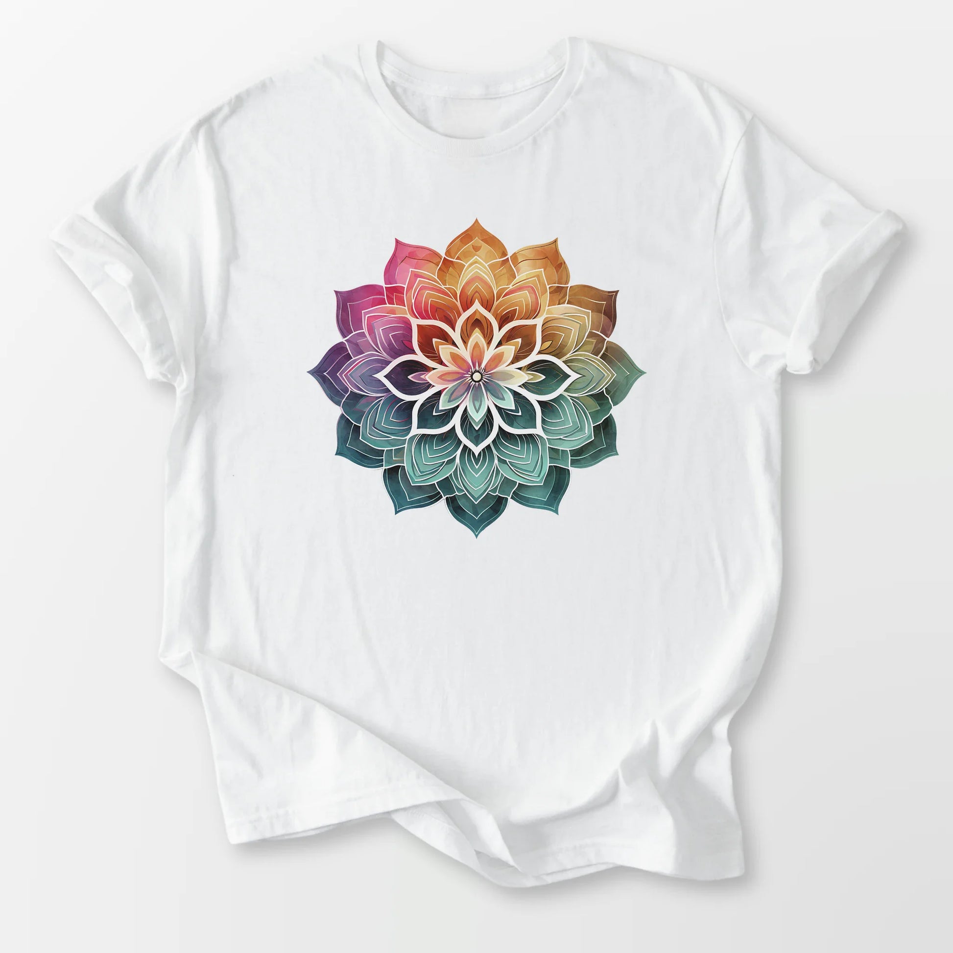 Boho Mandala Tee White T-Shirt