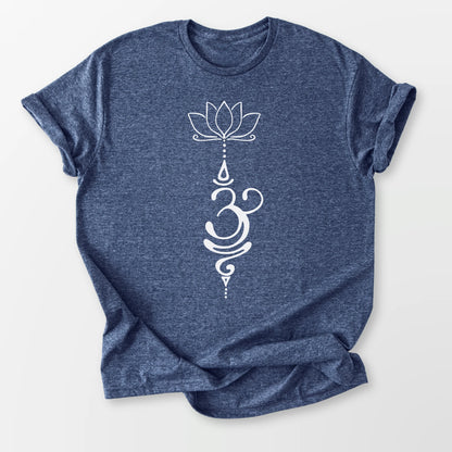 Breathe Lotus Tee Heather Navy T-Shirt