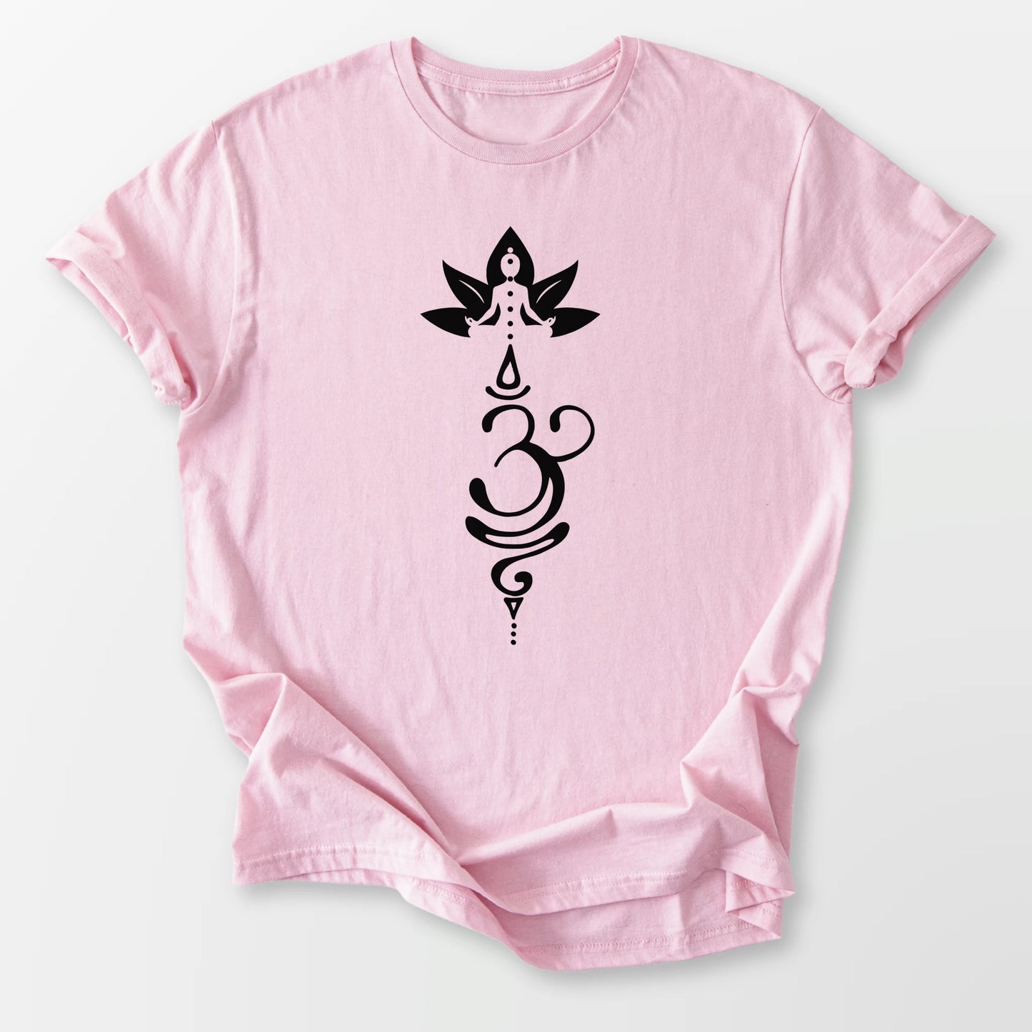 Breathe Sukhasana Tee Light Pink T-Shirt