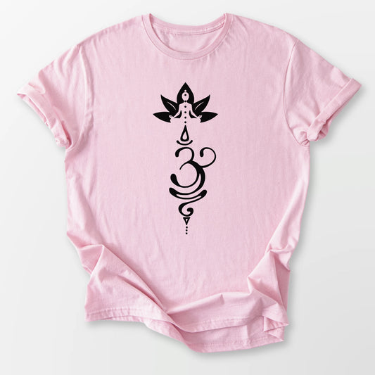 Breathe Sukhasana Tee Light Pink T-Shirt