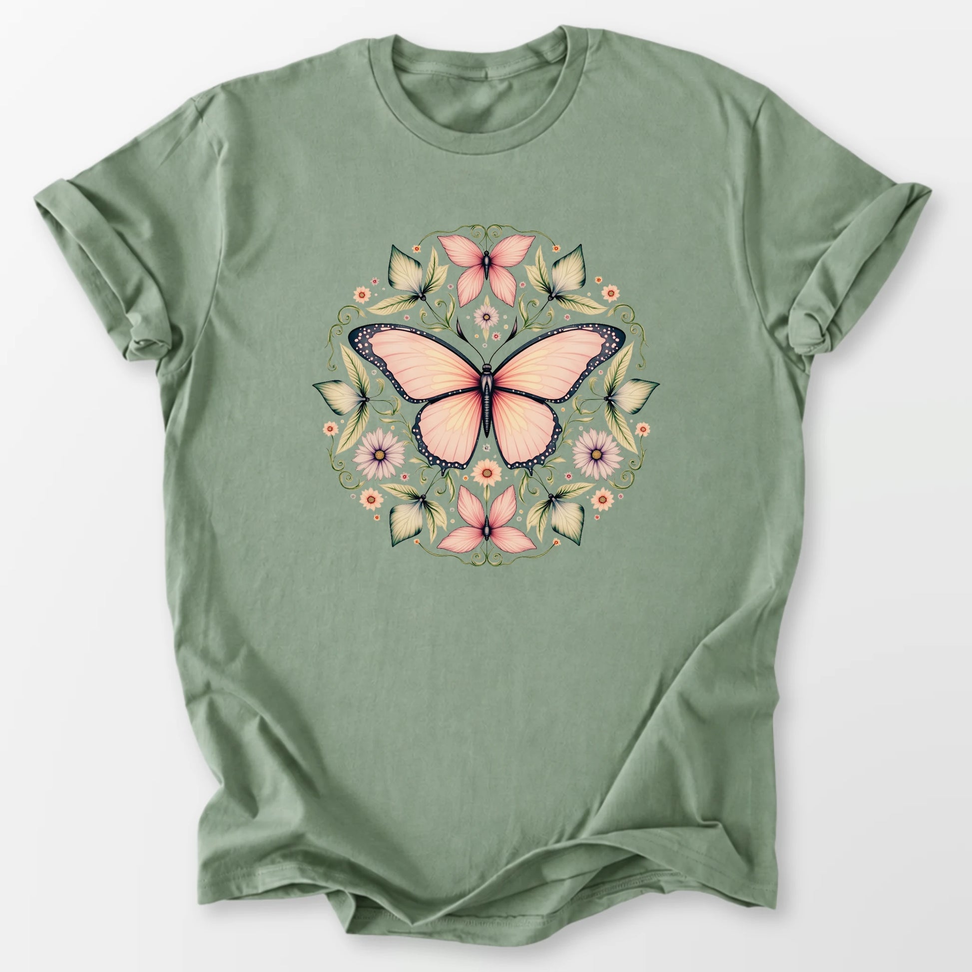 Butterfly Bliss Tee Sage T-Shirt