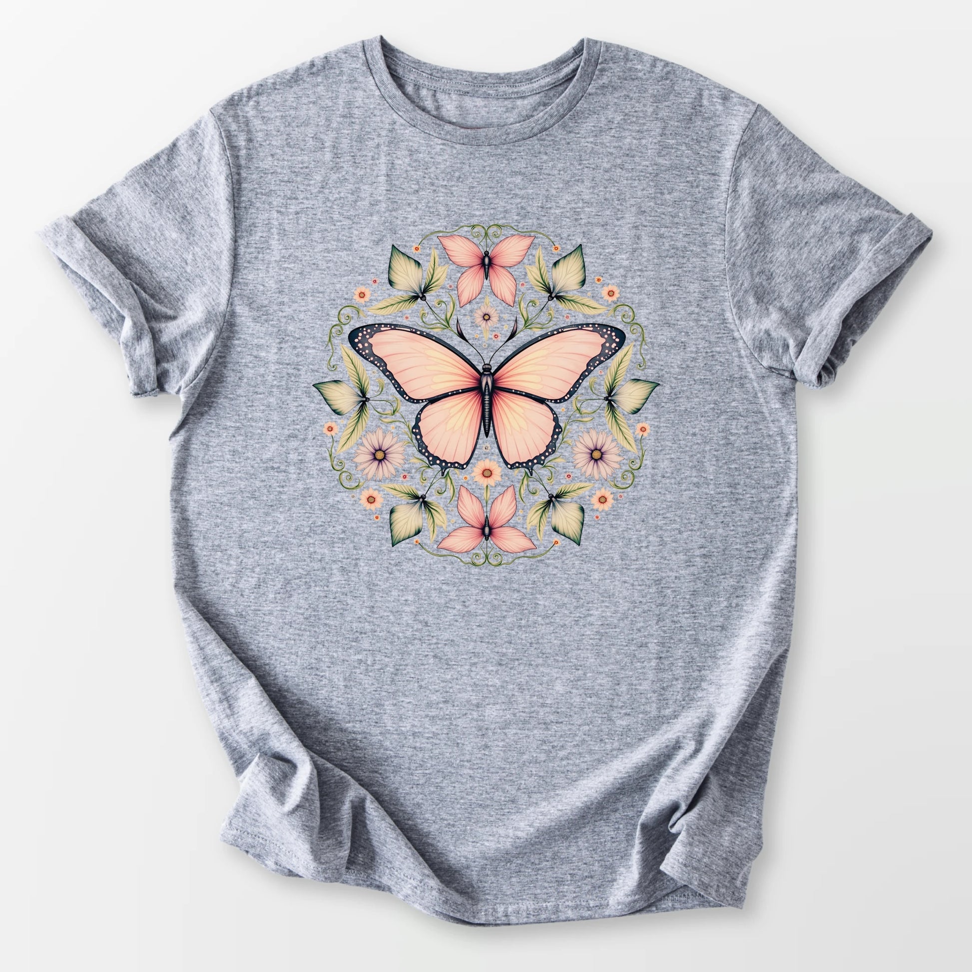 Butterfly Bliss Tee Sport Grey T-Shirt