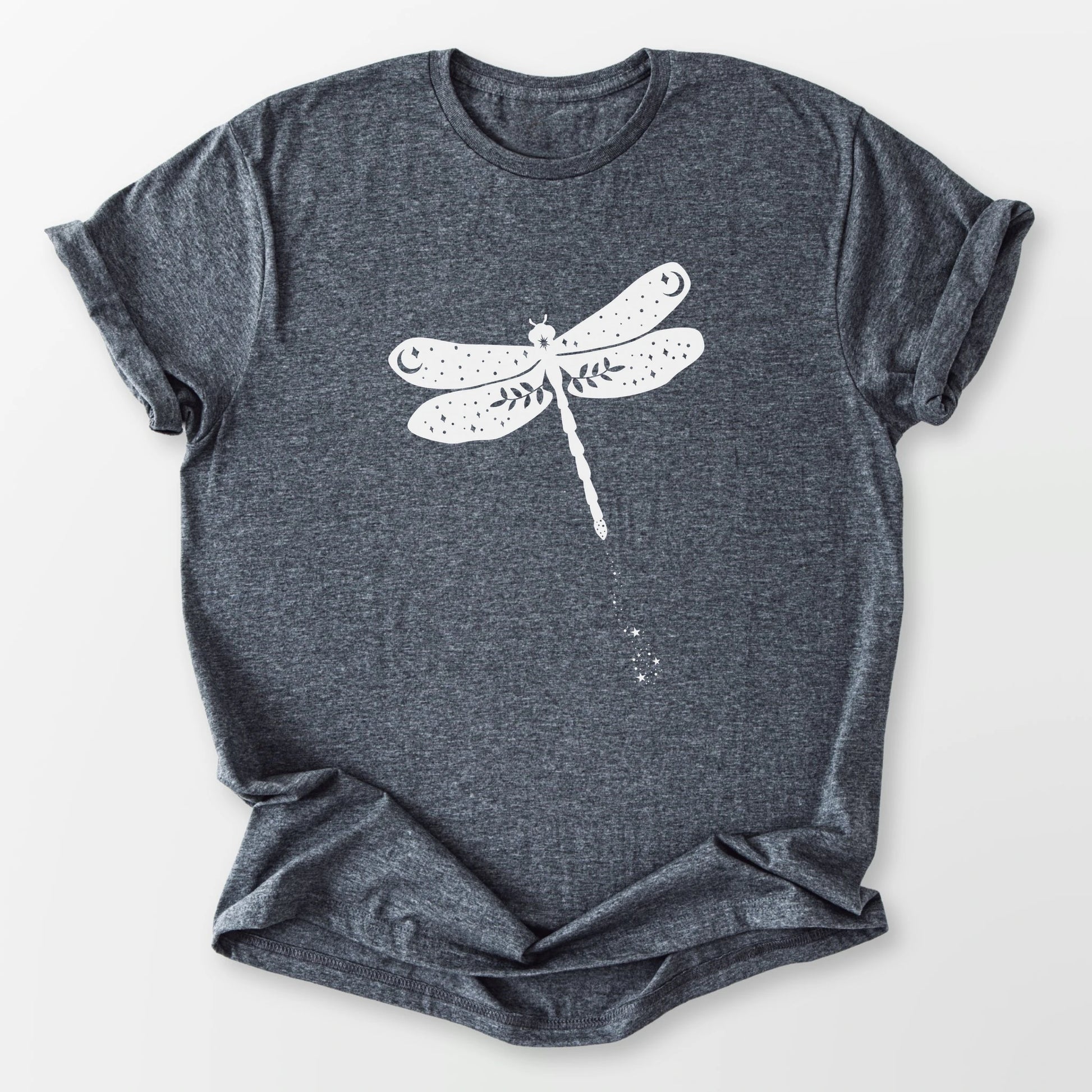Celestial Dragonfly Tee Dark Heather Grey T-Shirt