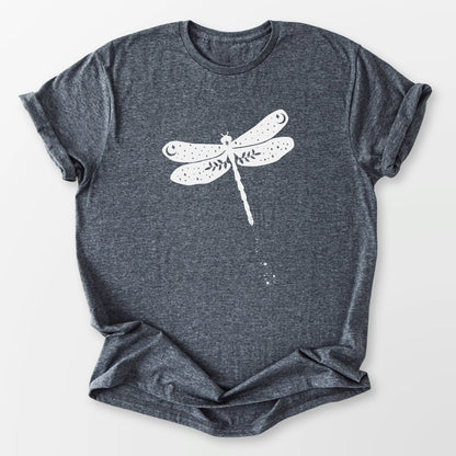 Celestial Dragonfly Tee Dark Heather Grey T-Shirt