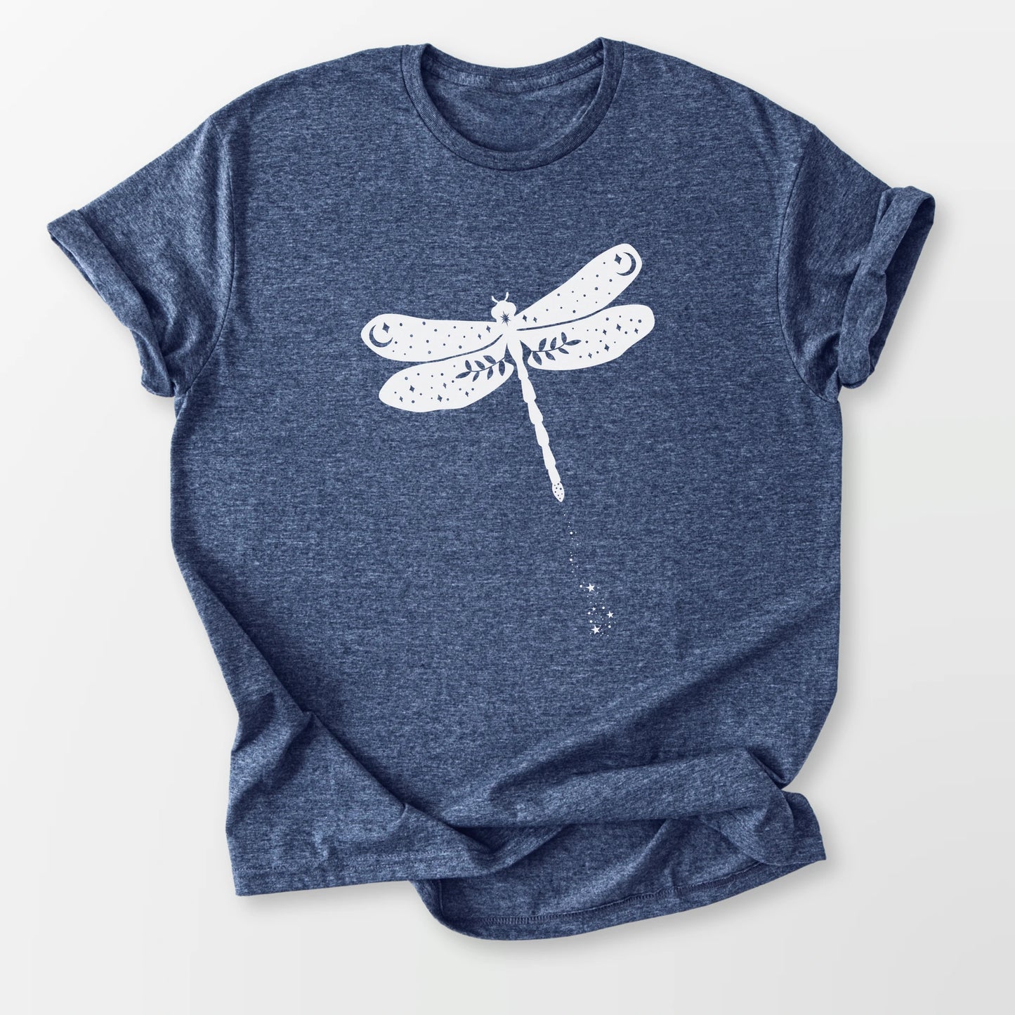 Celestial Dragonfly Tee Heather Navy T-Shirt