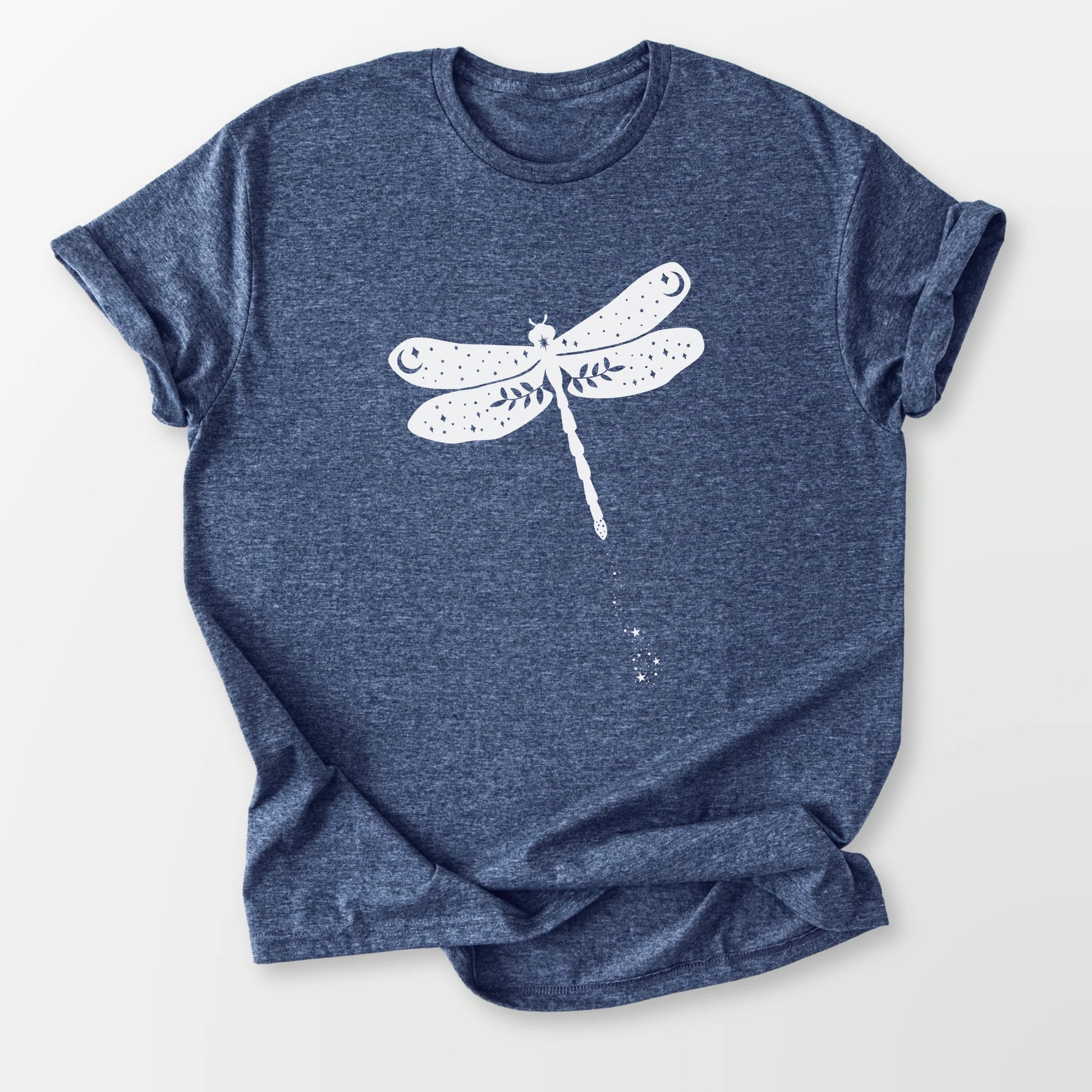 Celestial Dragonfly Tee Heather Navy T-Shirt