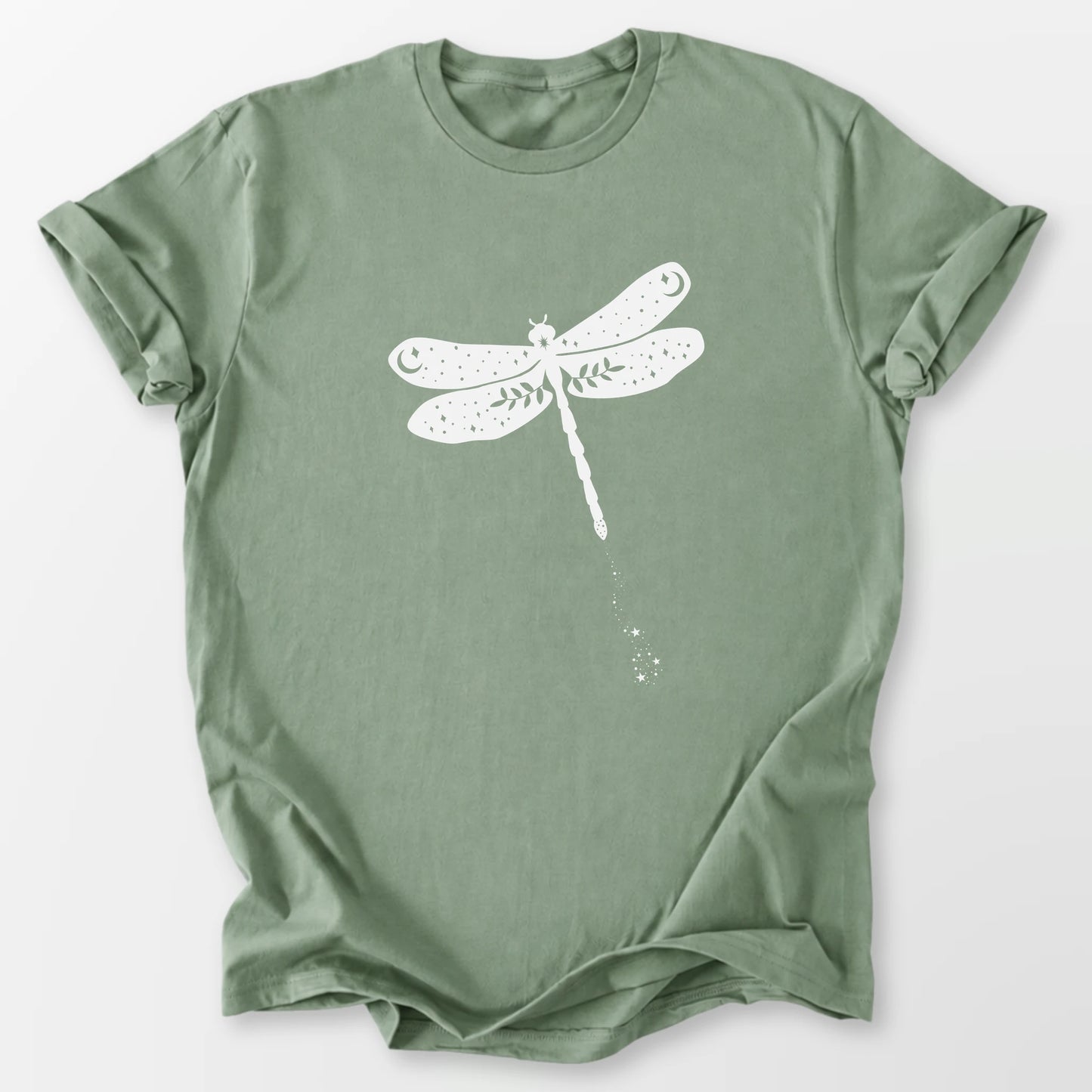 Celestial Dragonfly Tee Sage T-Shirt