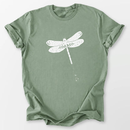 Celestial Dragonfly Tee Sage T-Shirt