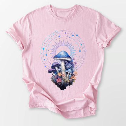 Celestial Fungi Tee Light Pink T-Shirt